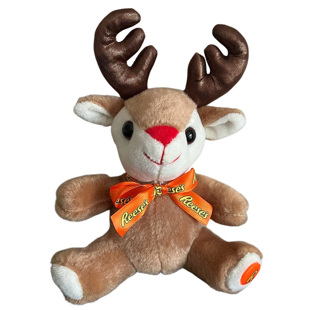 Galerie Reese’s Reindeer Stuffed Animal Plush Christmas Holiday 8 Inch
